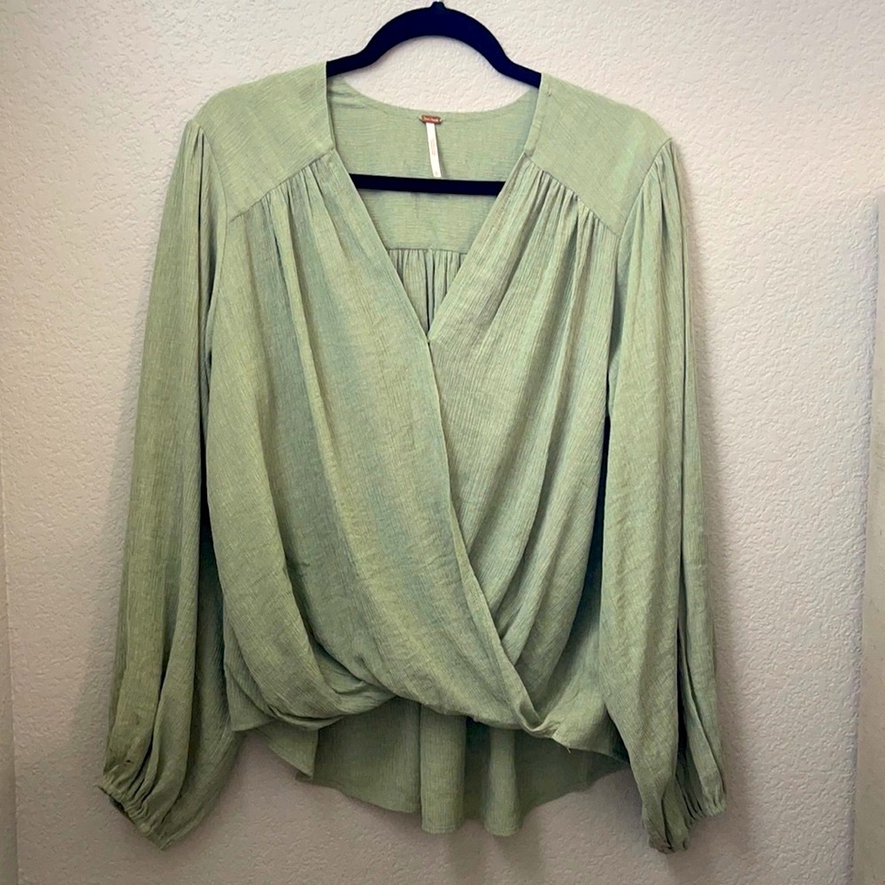 Free People Wrap Blouse